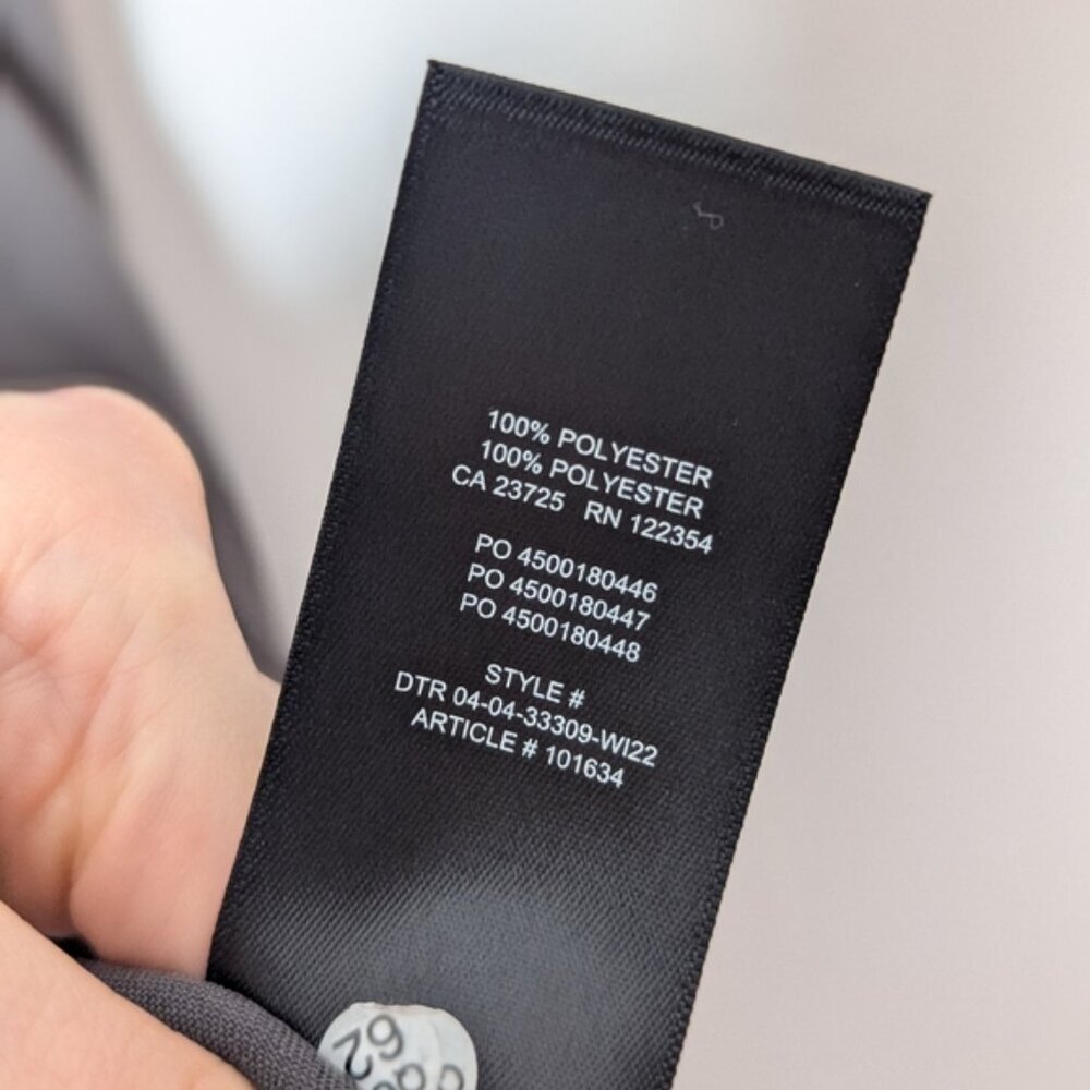 WILFRED Crepette Ganna Shirt Jacket Dark Charcoal Grey XS ARITZIA - Picture 11 of 12